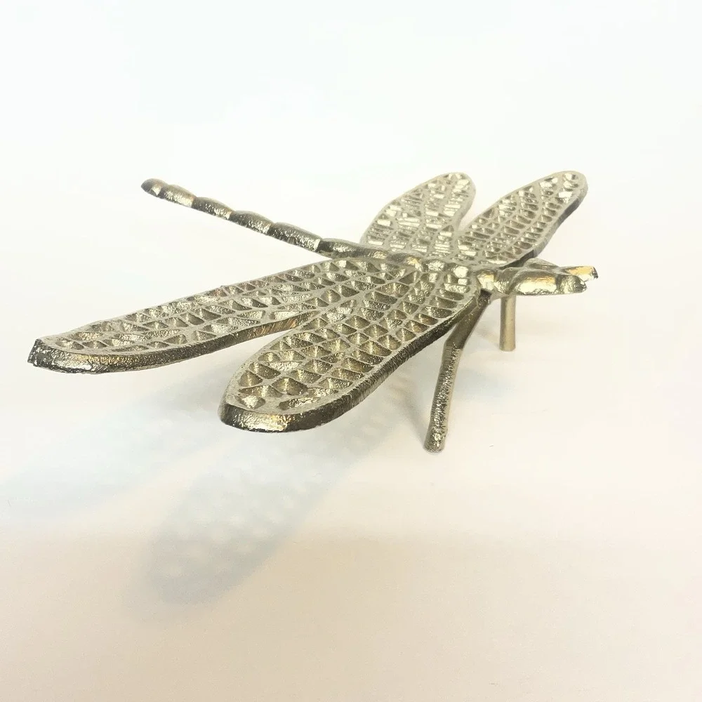 Home Decorating Insect Large Gold‎ Metal Dragonfly Figure Decor 15